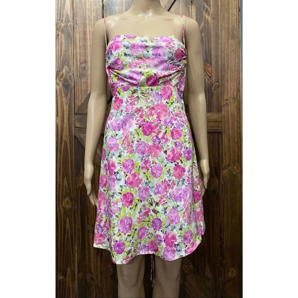 For Love & Lemons Paulina Rose Fabric Mini Dress Womens Sz M